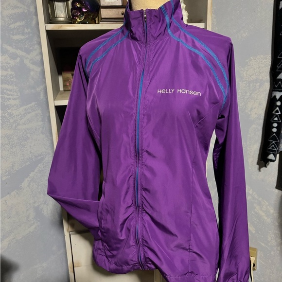 Helly Hansen Women's Purple windbreaker Jacket medium - Picture 2 of 11
